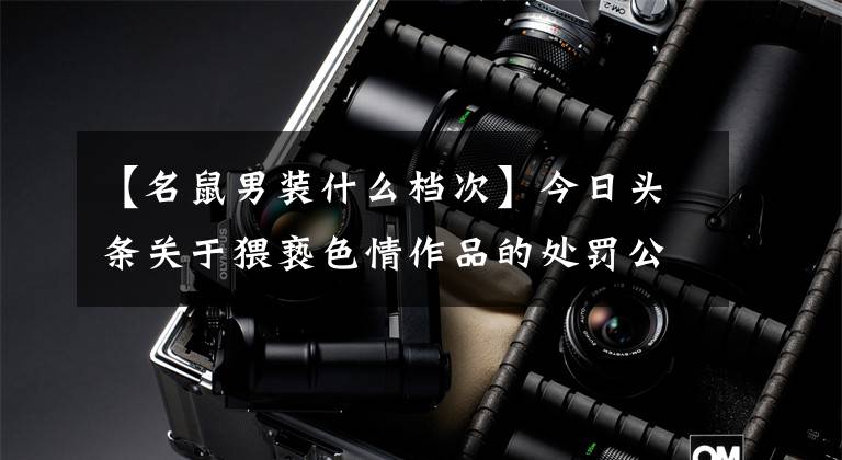 【名鼠男装什么档次】今日头条关于猥亵色情作品的处罚公告| 2017年10月