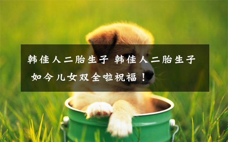 韩佳人二胎生子 韩佳人二胎生子 如今儿女双全啦祝福!