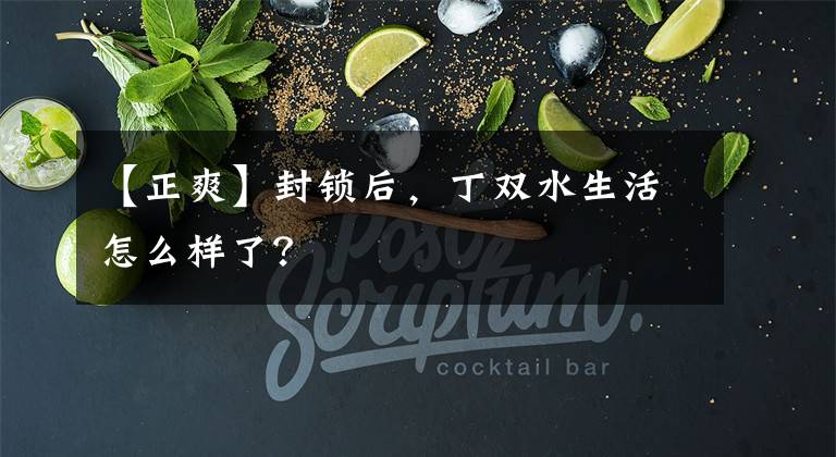 【正爽】封锁后,丁双水生活怎么样了?