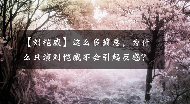 【刘桤威】这么多霸总，为什么只演刘恺威不会引起反感？