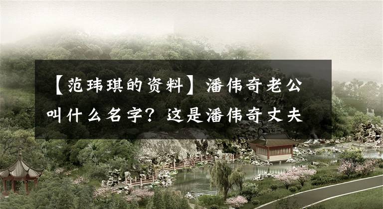 【范玮琪的资料】潘伟奇老公叫什么名字？这是潘伟奇丈夫的资料。