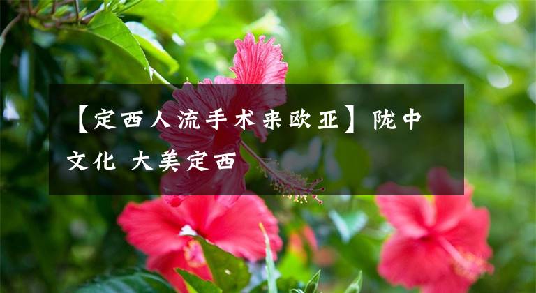 【定西人流手术来欧亚】陇中文化 大美定西