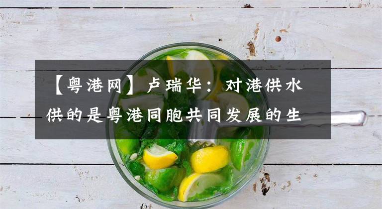 【粤港网】卢瑞华:对港供水供的是粤港同胞共同发展的生命之源