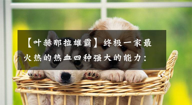 【叶赫那拉雄霸】终极一家最火热的热血四种强大的能力:第四是吸引天地的力量,第一是比火焰使者的绝技要好。