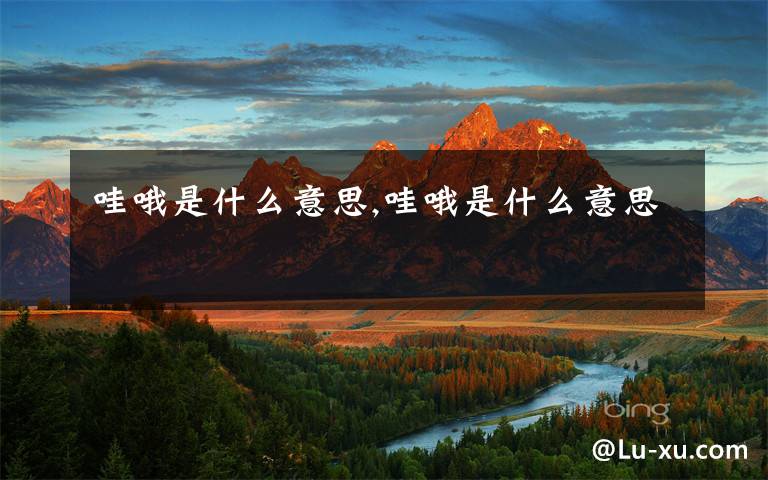 哇哦是什么意思,哇哦是什么意思