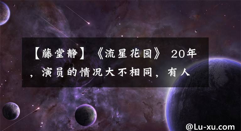 【藤堂静】《流星花园》 20年，演员的情况大不相同，有人被拘留，有人不幸去世