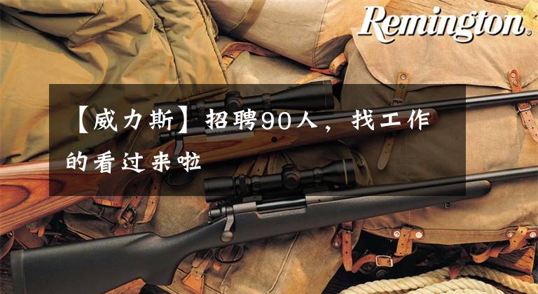 【威力斯】招聘90人，找工作的看过来啦