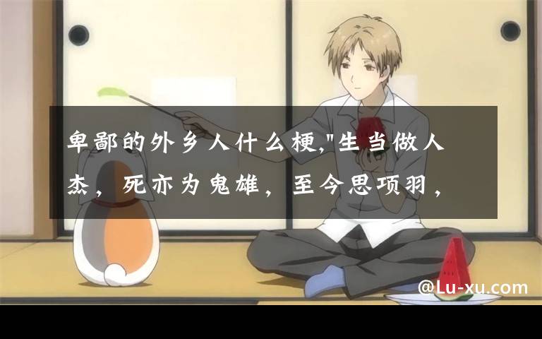 卑鄙的外乡人什么梗,