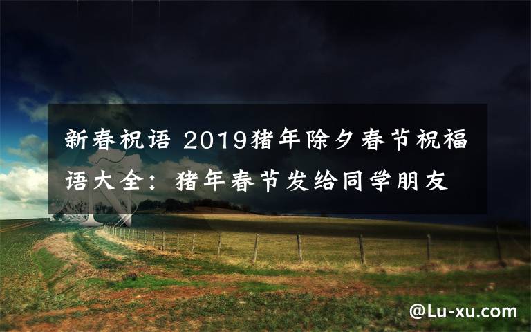 新春祝语 2019猪年除夕春节祝福语大全：猪年春节发给同学朋友的微信祝福语