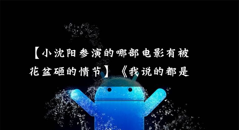 【小沈阳参演的哪部电影有被花盆砸的情节】《我说的都是真的》公开了《迟钝的小偷相互牵制》短篇黄金配角灯光黑色幽默