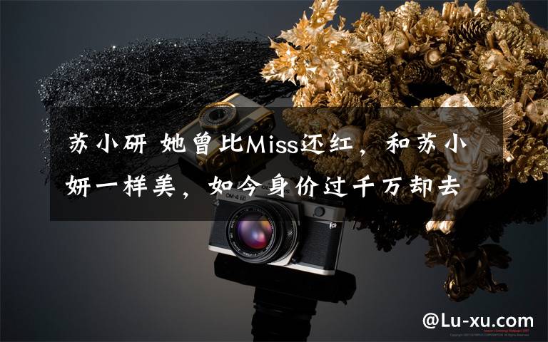 苏小研 她曾比Miss还红,和苏小妍一样美,如今身价过千万却去向成迷
