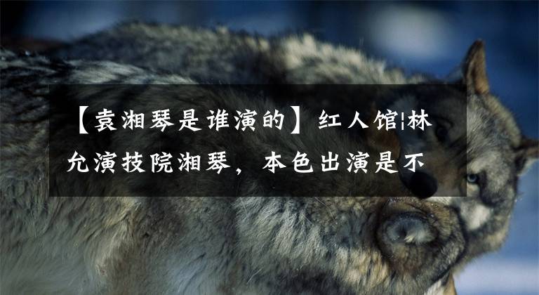 【袁湘琴是谁演的】红人馆|林允演技院湘琴，本色出演是不够的。