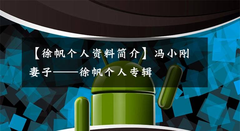 【徐帆个人资料简介】冯小刚妻子——徐帆个人专辑