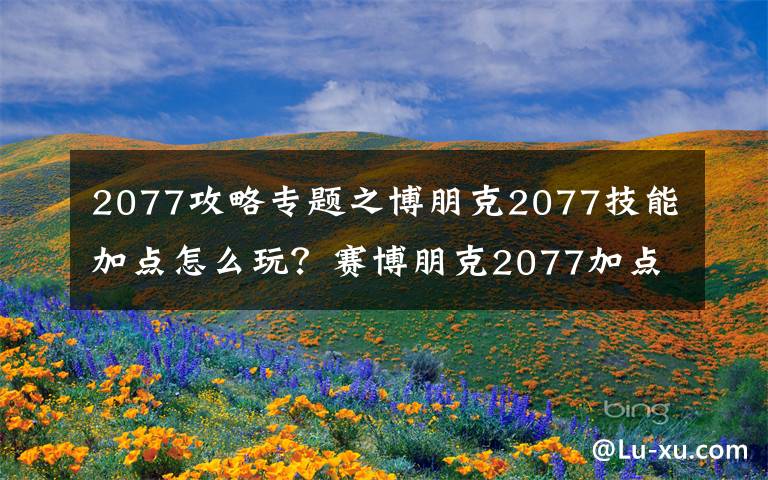 2077攻略专题之博朋克2077技能加点怎么玩?赛博朋克2077加点攻略大全