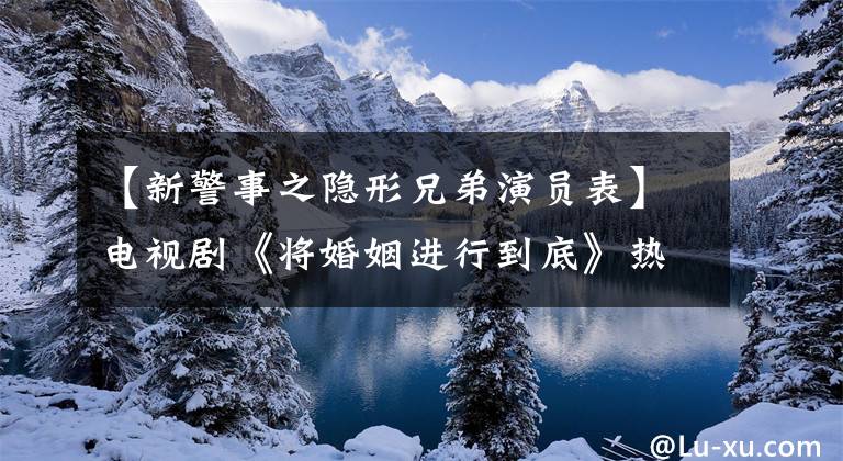 【新警事之隐形兄弟演员表】电视剧《将婚姻进行到底》热播演员战斗本色出演