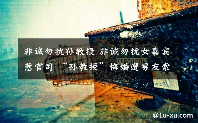 非诚勿扰孙教授 非诚勿扰女嘉宾惹官司 “孙教授”悔婚遭男友索回宝马