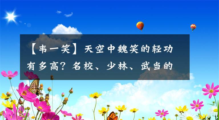 【韦一笑】天空中魏笑的轻功有多高？名校、少林、武当的高手都在乘凉。