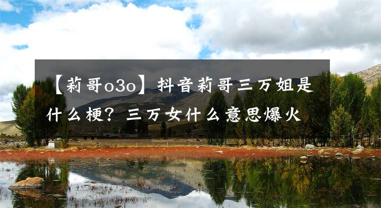 【莉哥o3o】抖音莉哥三万姐是什么梗？三万女什么意思爆火原因是飘了吗