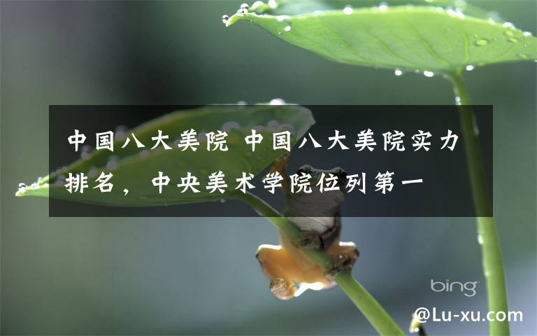 中国八大美院 中国八大美院实力排名,中央美术学院位列第一