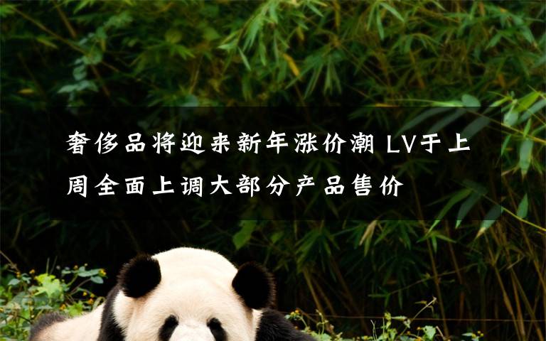 奢侈品将迎来新年涨价潮 LV于上周全面上调大部分产品售价