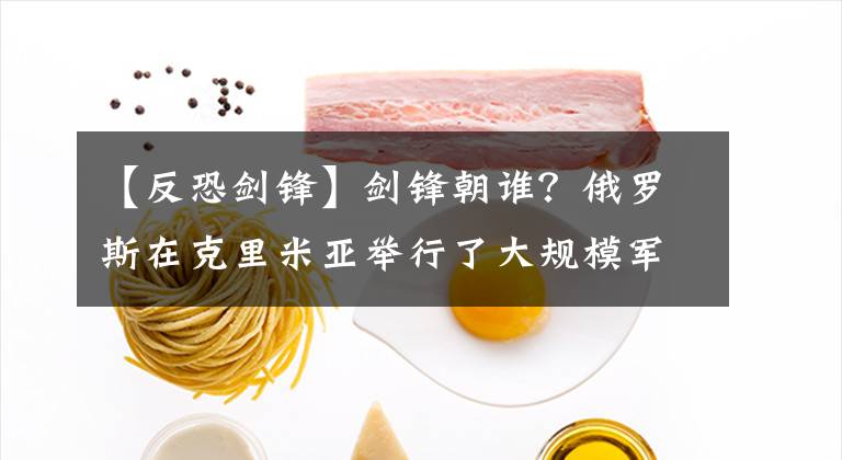 【反恐剑锋】剑锋朝谁?俄罗斯在克里米亚举行了大规模军演