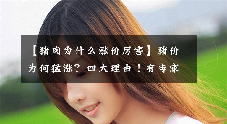 【猪肉为什么涨价厉害】猪价为何猛涨?四大理由!有专家预测后市最高或达23元/公斤