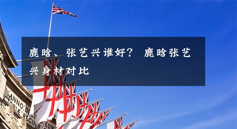 鹿晗、张艺兴谁好？ 鹿晗张艺兴身材对比