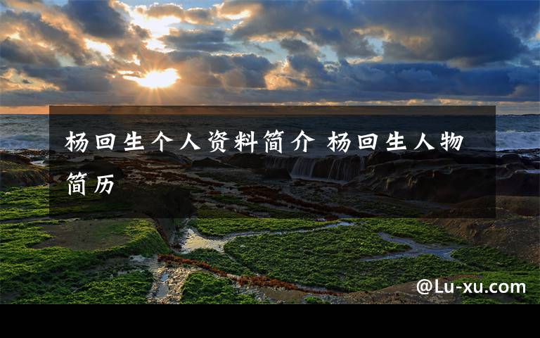 杨回生个人资料简介 杨回生人物简历