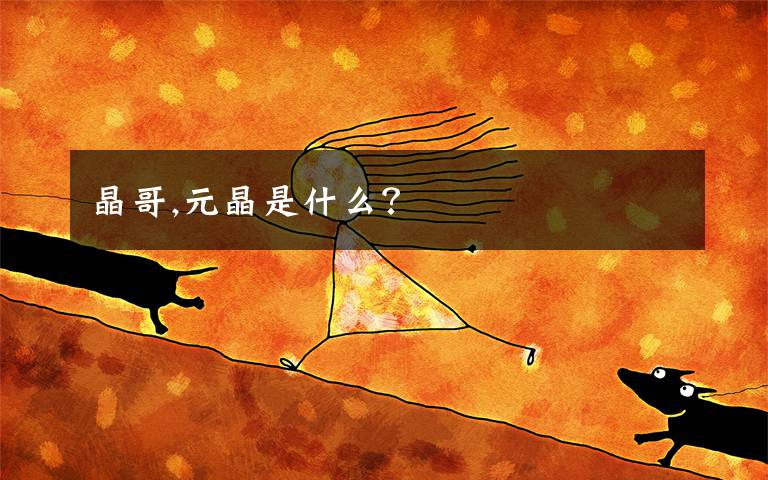 晶哥,元晶是什么？