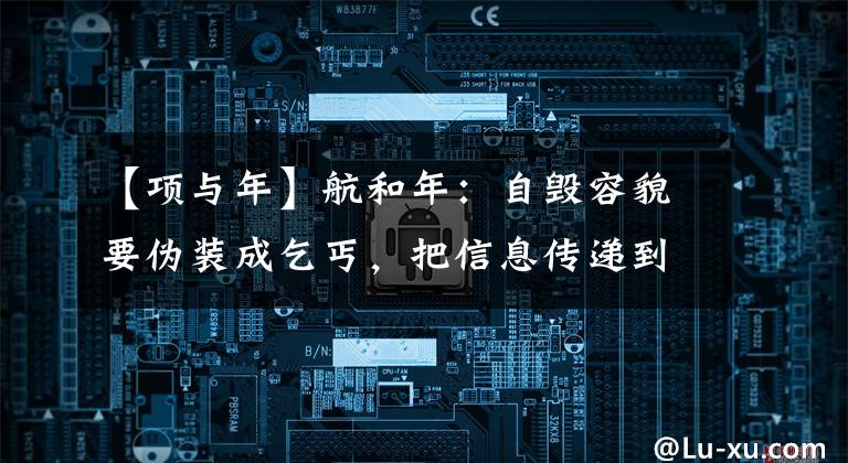 【项与年】航和年：自毁容貌要伪装成乞丐，把信息传递到我方手中，真的很宝贵