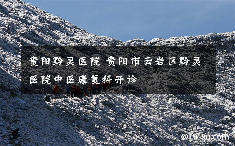 贵阳黔灵医院 贵阳市云岩区黔灵医院中医康复科开诊