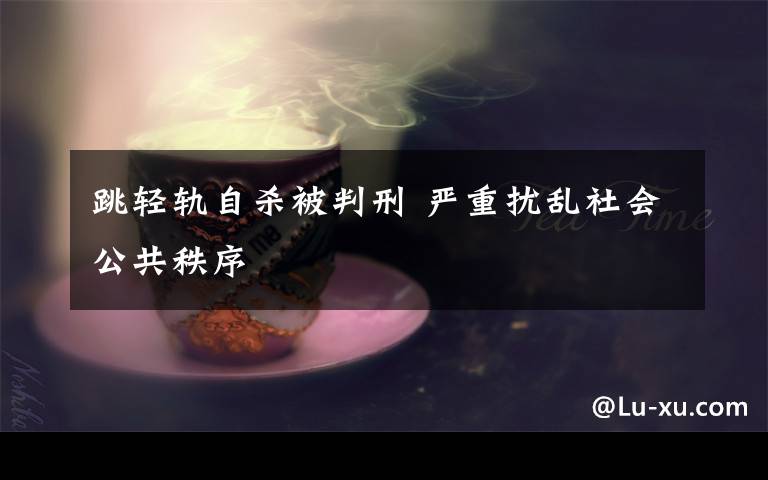 跳轻轨自杀被判刑 严重扰乱社会公共秩序