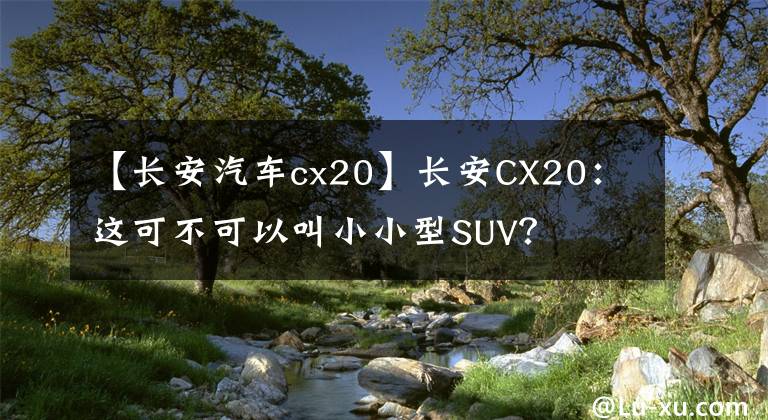 【长安汽车cx20】长安CX20：这可不可以叫小小型SUV？