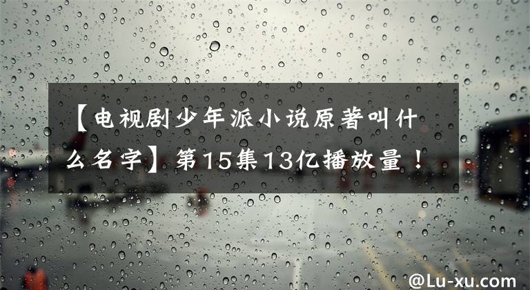 【电视剧少年派小说原著叫什么名字】第15集13亿播放量!白敬亭赵振迈《开端》结局成为话题