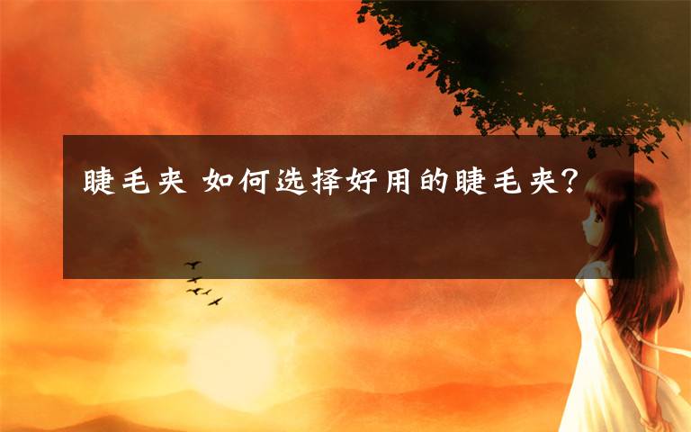 睫毛夹 如何选择好用的睫毛夹？