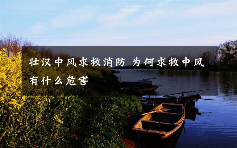 壮汉中风求救消防 为何求救中风有什么危害