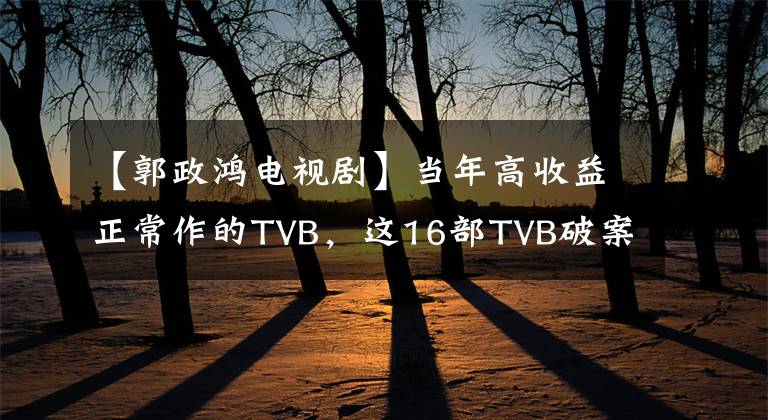 【郭政鸿电视剧】当年高收益正常作的TVB,这16部TVB破案剧可以说是经典。