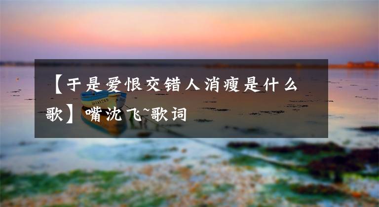 【于是爱恨交错人消瘦是什么歌】嘴沈飞~歌词