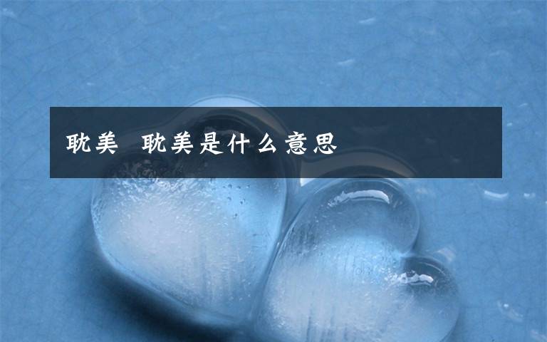 耽美  耽美是什么意思