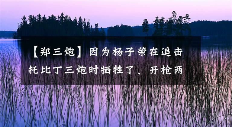 【郑三炮】因为杨子荣在追击托比丁三炮时牺牲了，开枪两次也不响，用野猪油擦枪。