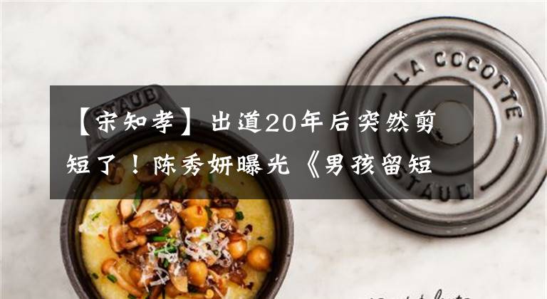 【宋知孝】出道20年后突然剪短了！陈秀妍曝光《男孩留短发》超萌3、哈哈哈拍摄也让我大吃一惊。