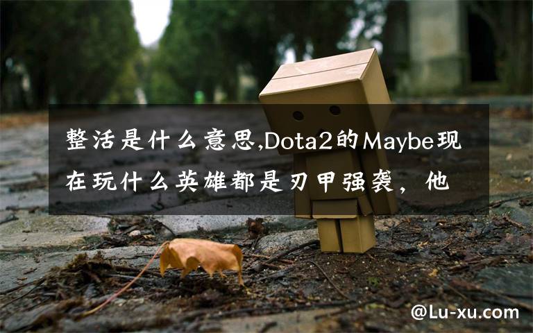 整活是什么意思,Dota2的Maybe现在玩什么英雄都是刃甲强袭,他这样是不是在