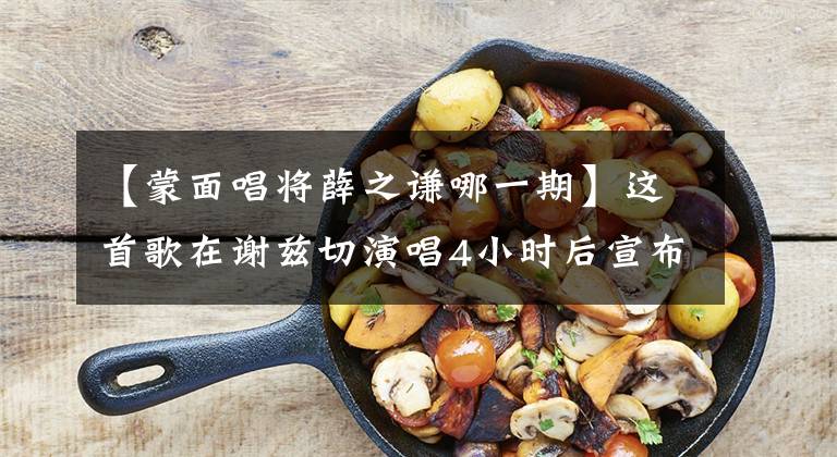 【蒙面唱将薛之谦哪一期】这首歌在谢兹切演唱4小时后宣布复合改编是有真意的