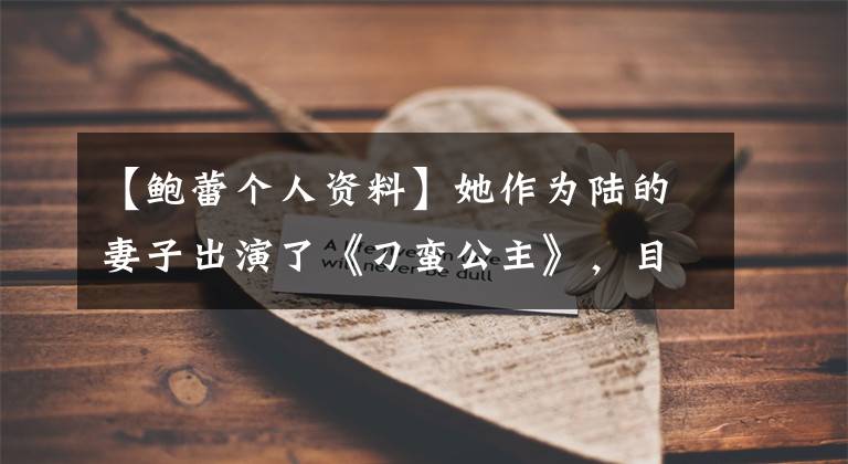 【鲍蕾个人资料】她作为陆的妻子出演了《刁蛮公主》,目前家庭美满,令人羡慕