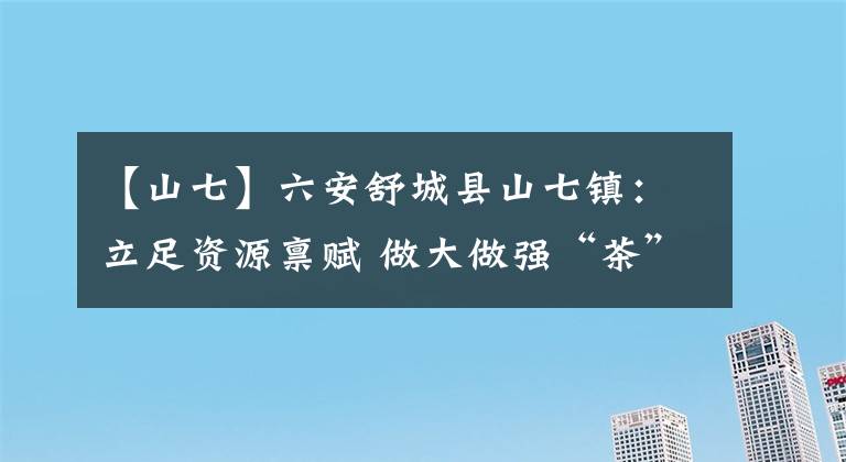 【山七】六安舒城县山七镇：立足资源禀赋 做大做强“茶”产业