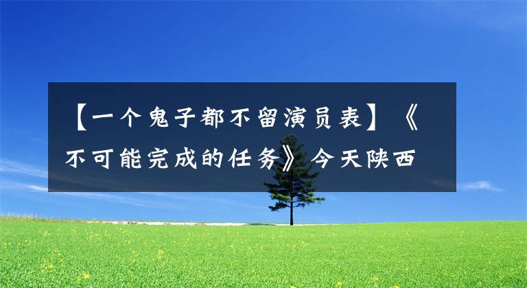 【一个鬼子都不留演员表】《不可能完成的任务》今天陕西卫视播出