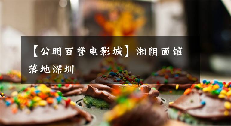 【公明百誉电影城】湘阴面馆落地深圳