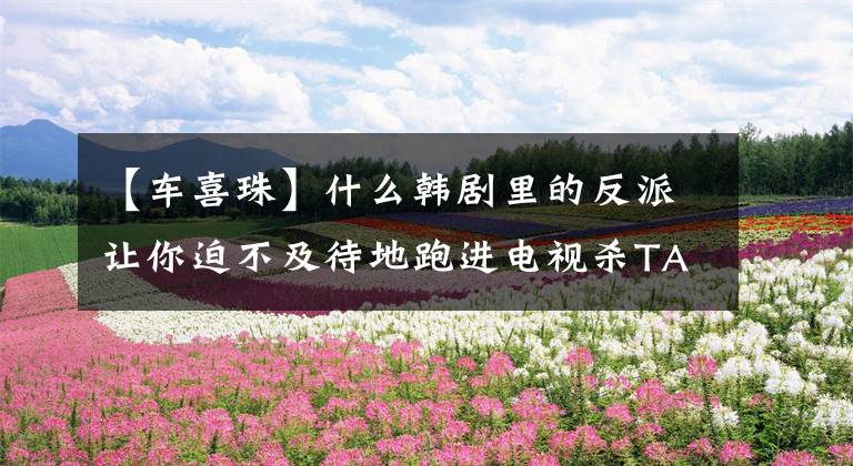 【车喜珠】什么韩剧里的反派让你迫不及待地跑进电视杀TA？