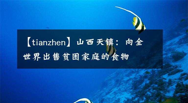 【tianzhen】山西天镇:向全世界出售贫困家庭的食物