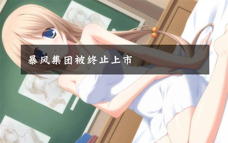 暴风集团被终止上市
